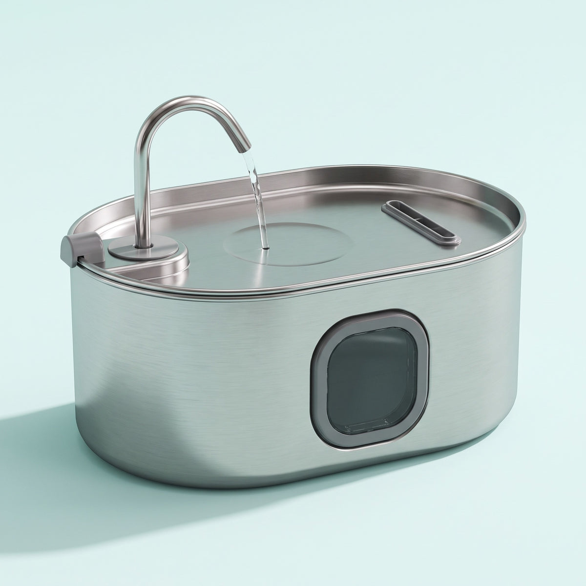 Stainless-Steel Cat Water Fountain, 7 L (1.8 gal)