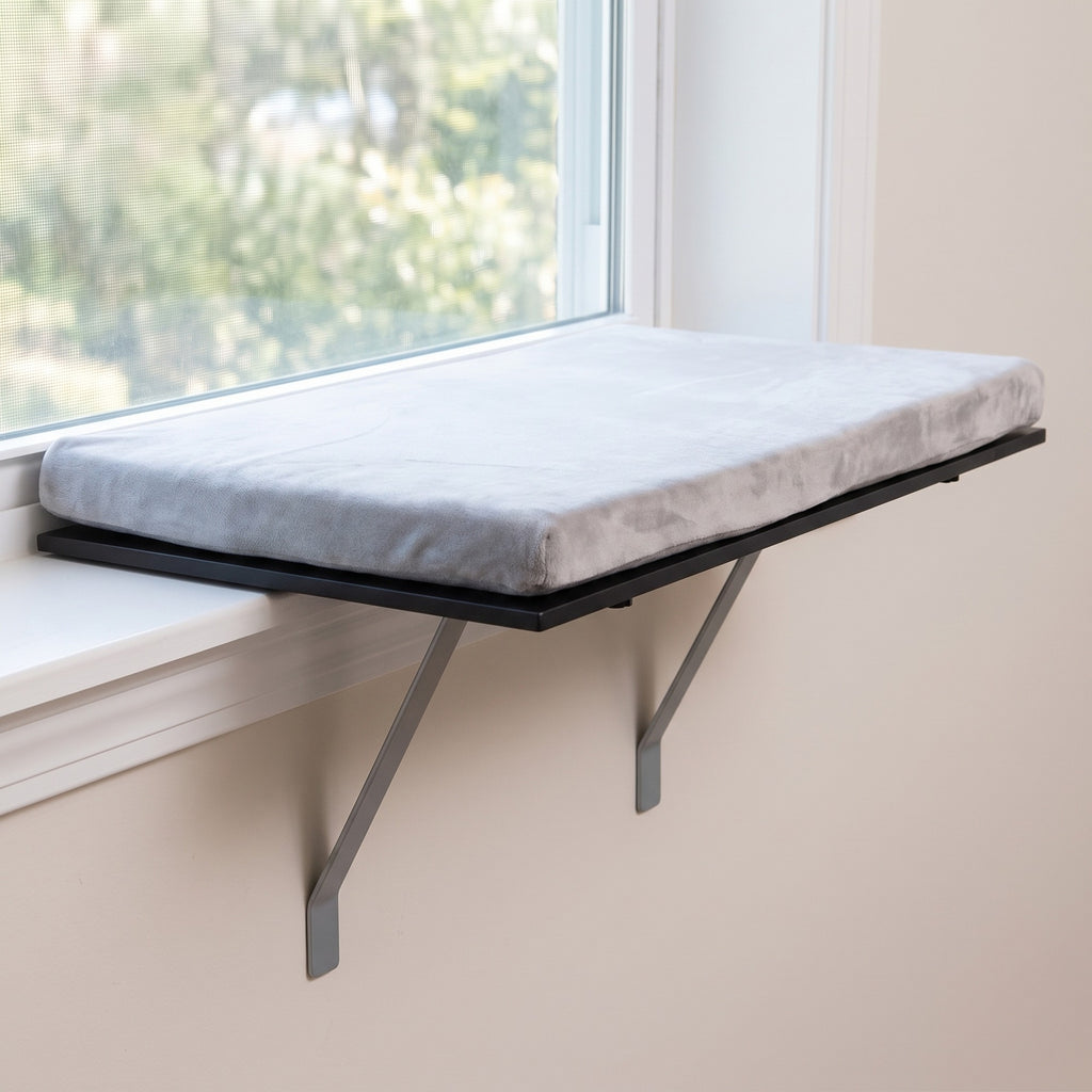 Window Cat Perch with Cushion, 23.6 in
