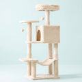 Plush Cat Tree with Condo and Hammock, 44 in